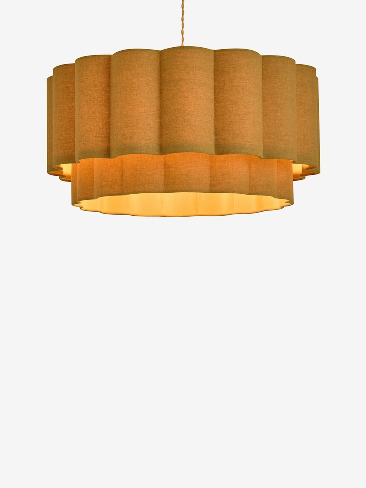 Ochre Yellow Larson Large Easy Fit Ceiling Light - Image 2 of 5 Ochre Yellow Larson Large Easy Fit Ceiling Light - Image 2 of 5