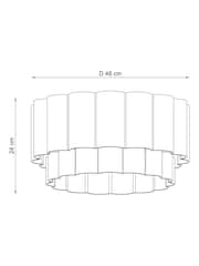 Ochre Yellow Larson Large Easy Fit Ceiling Light - Image 5 of 5