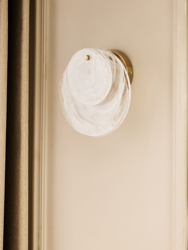 White Claremont Wall Light - Image 2 of 4
