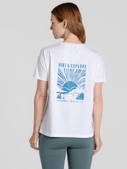 Craghoppers National Trust Bistort Short Sleeve 100% Cotton White T-Shirt - Image 2 of 5