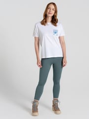 Craghoppers National Trust Bistort Short Sleeve 100% Cotton White T-Shirt - Image 3 of 5