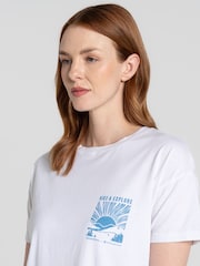 Craghoppers National Trust Bistort Short Sleeve 100% Cotton White T-Shirt - Image 5 of 5