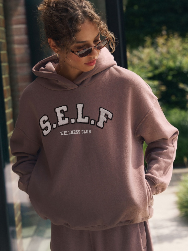 self. Chocolate Brown Brown Hoodie - Image 1 of 4