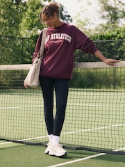 self. Burgundy Red Longline Sweatshirt - Image 3 of 9