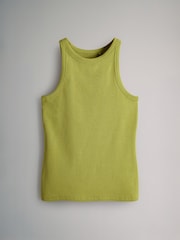 The Set Lime Green Ribbed Racer Vest - Image 1 of 3