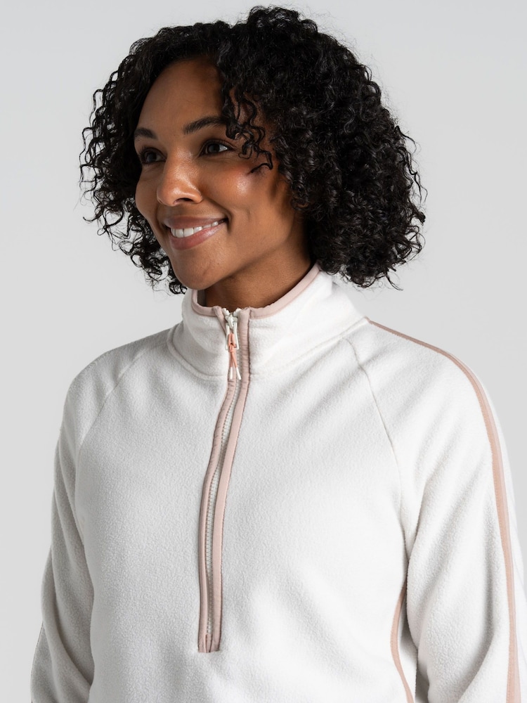 Craghoppers Cream CO2 Renu II Half Zip Fleece - Image 5 of 5