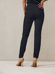 Navy Skinny Sculpting Military Trousers - Image 3 of 9