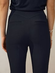 Navy Skinny Sculpting Military Trousers - Image 5 of 9