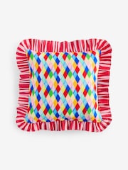 Eleanor Bowmer Christmas House Ruffle Edge Cushion - Image 5 of 7