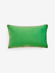 Eleanor Bowmer Pink Disco Santa Slogan Embroidered Cushion - Image 6 of 7