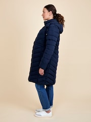 JoJo Maman Bébé Navy 2-in-1 Maternity Puffer Coat - Image 2 of 5