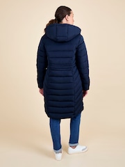 JoJo Maman Bébé Navy 2-in-1 Maternity Puffer Coat - Image 3 of 5