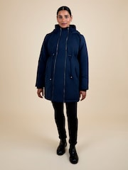JoJo Maman Bébé Navy 2-In-1 Padded Parka - Image 1 of 4