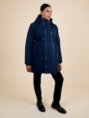 JoJo Maman Bébé Navy 2-In-1 Padded Parka - Image 2 of 4