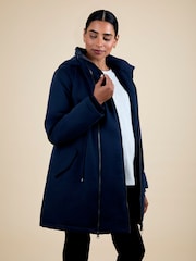 JoJo Maman Bébé Navy 2-In-1 Padded Parka - Image 4 of 4
