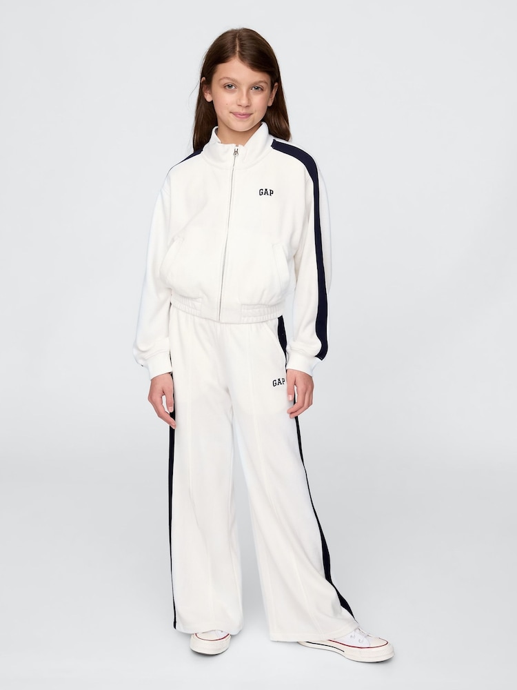 Wit - Gap vintage zacht jack met logo en rits (4-13jr) - Image 3 of 5