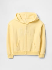 Gap Yellow Vintage Soft Oversized Logo Zip Up Hoodie (4-13yrs) - Image 4 of 5