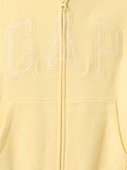 Gap Yellow Vintage Soft Oversized Logo Zip Up Hoodie (4-13yrs) - Image 5 of 5