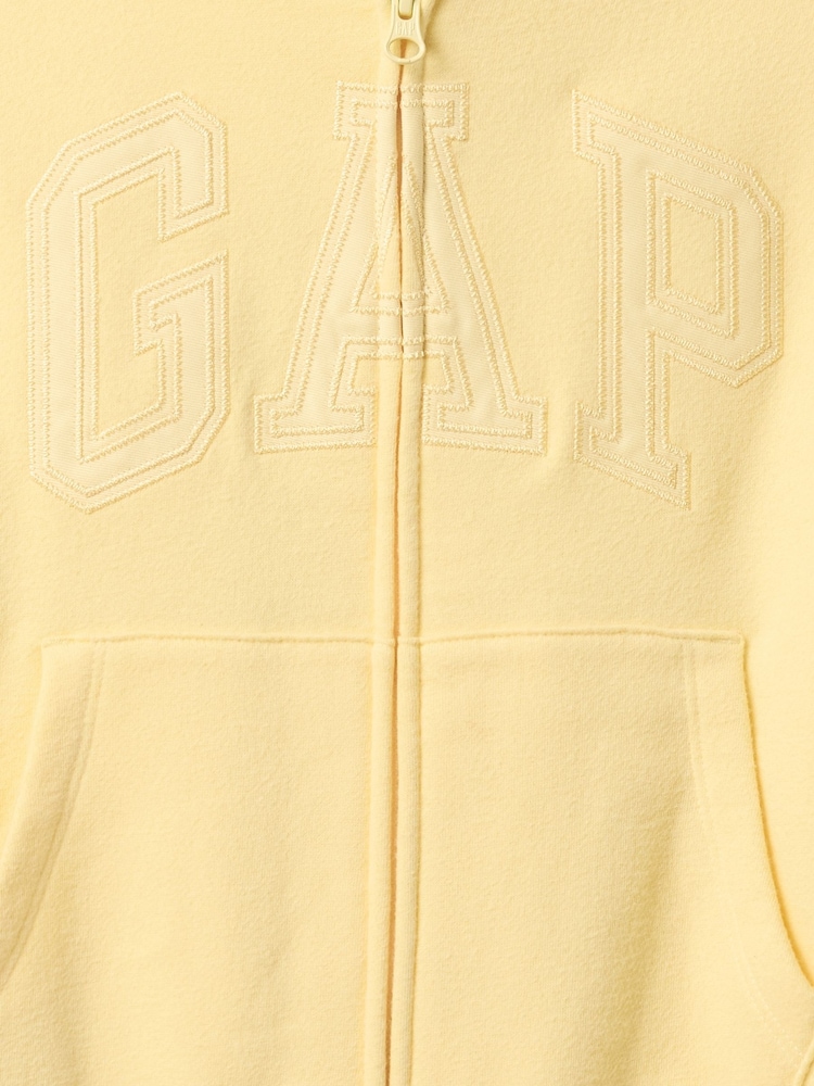 Gap Yellow Vintage Soft Oversized Logo Zip Up Hoodie (4-13yrs) - Image 5 of 5