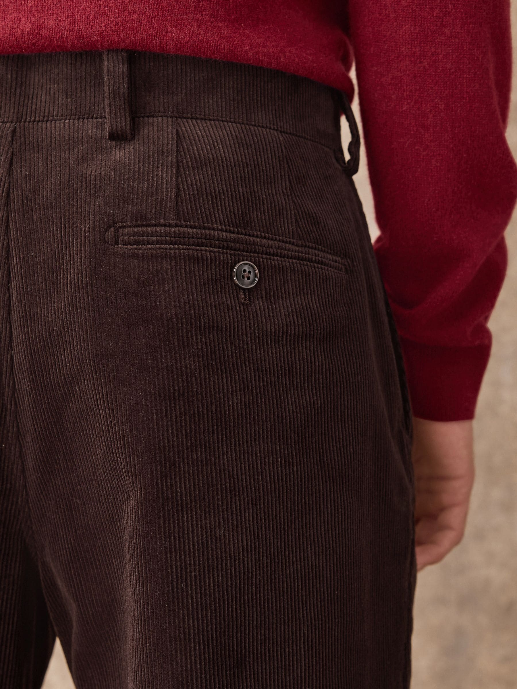 Buy Brown Relaxed Fit Corduroy Suit Trousers from Next Canada