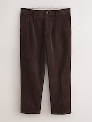 Brown Relaxed Fit Corduroy Suit Trousers - Image 5 of 10