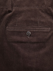 Brown Relaxed Fit Corduroy Suit Trousers - Image 6 of 10