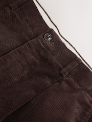 Brown Relaxed Fit Corduroy Suit Trousers - Image 8 of 10