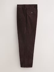 Brown Relaxed Fit Corduroy Suit Trousers - Image 9 of 10