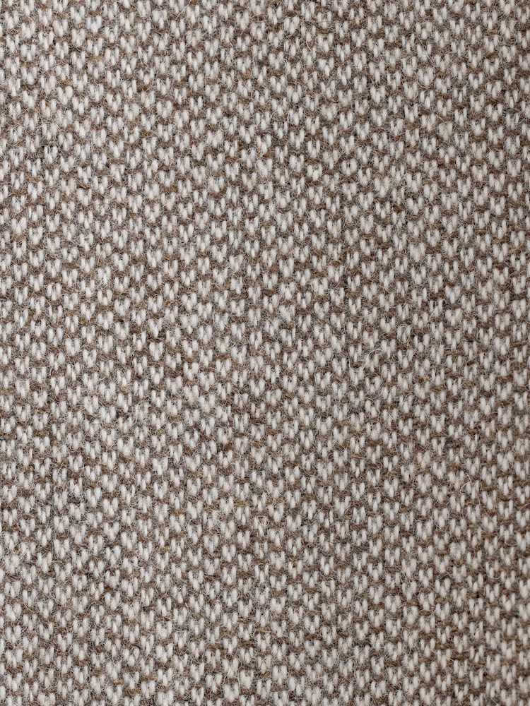 Neutral Slim Fit Trimmed Textured Wool Blend Suit Trousers - Image 5 of 5