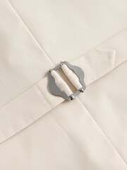 Green Herringbone Wool Blend Suit Waistcoast - Image 4 of 4