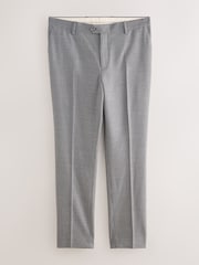 Charcoal Grey Slim Fit Puppytooth Wool Blend Suit Trousers - Image 6 of 8