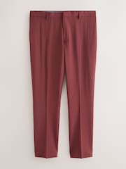 Rust Brown Slim Fit Motion Flex Wool Blend Suit Trousers - Image 1 of 6