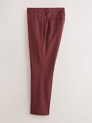 Rust Brown Slim Fit Motion Flex Wool Blend Suit Trousers - Image 2 of 6