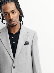 Gris claro - Tailored Fit Wool Blend Puppytooth Suit Jacket - Imagen 4 de 11