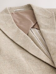 Stone Slim Fit Wool Blend Donegal Suit Jacket - Image 3 of 5