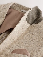 Stone Slim Fit Wool Blend Donegal Suit Jacket - Image 4 of 5