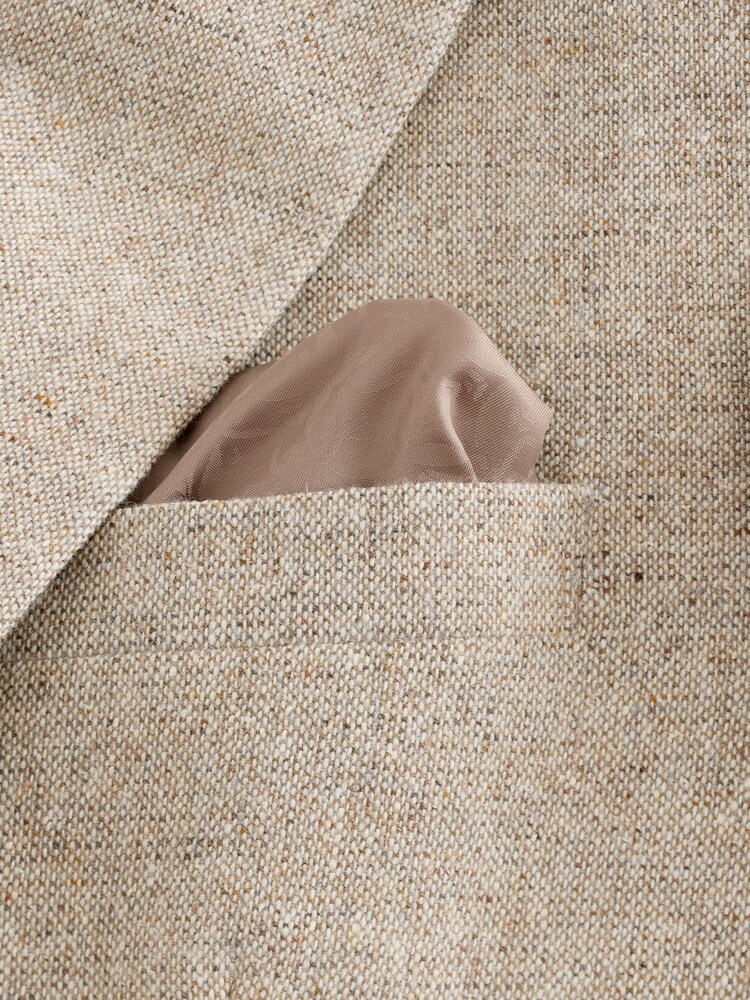 Stone Slim Fit Wool Blend Donegal Suit Jacket - Image 5 of 5