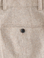 Piedra - Pantalones de traje de corte slim de mezcla de lana Donegal - Imagen 4 de 5