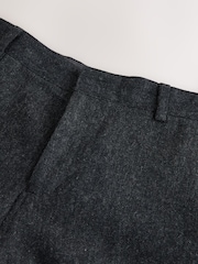 Charcoal Grey Relaxed Fit Wool Blend Suit Trousers - Image 10 of 12