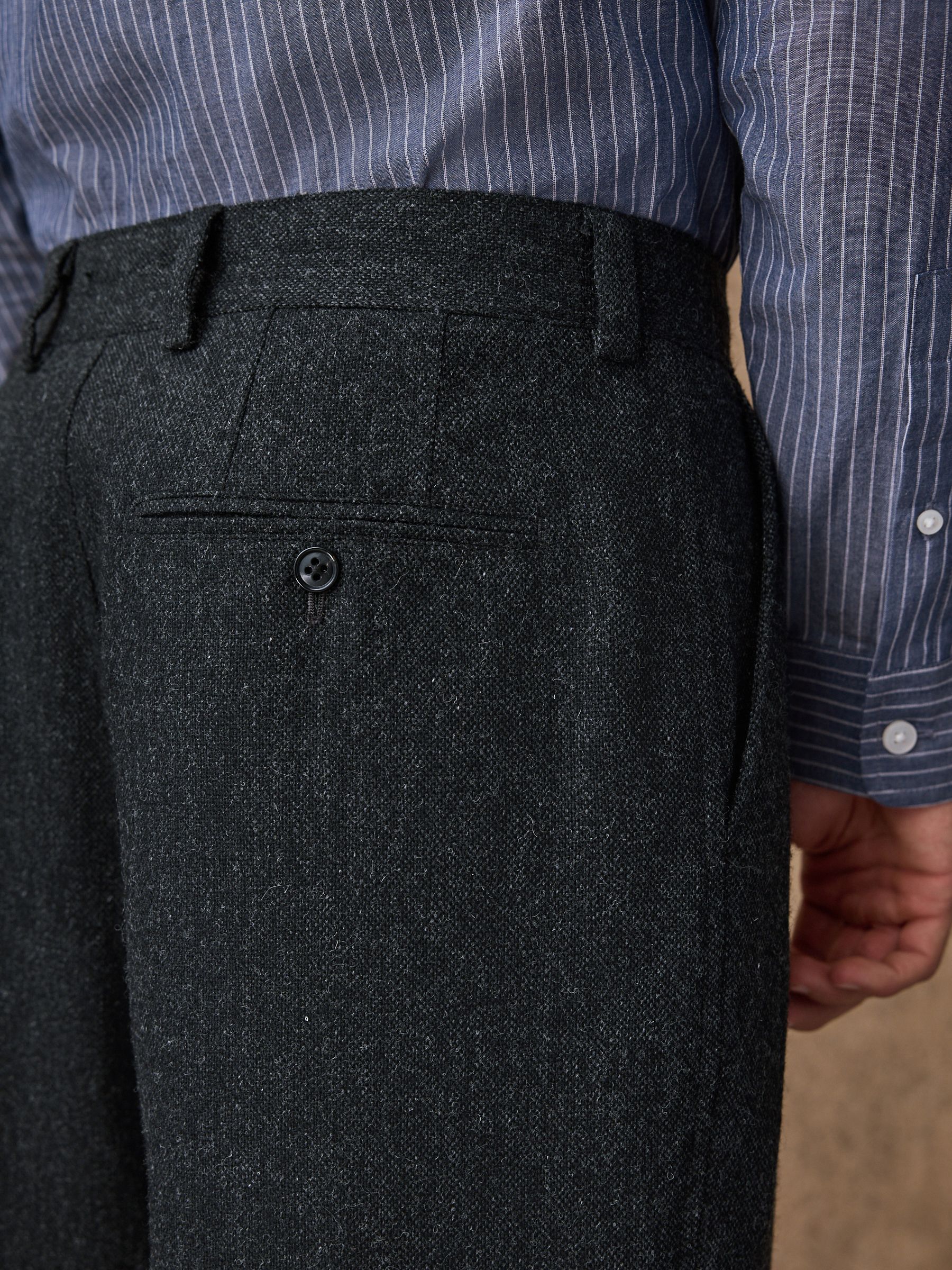 Buy Charcoal Grey Relaxed Fit Wool Blend Suit Trousers from Next USA