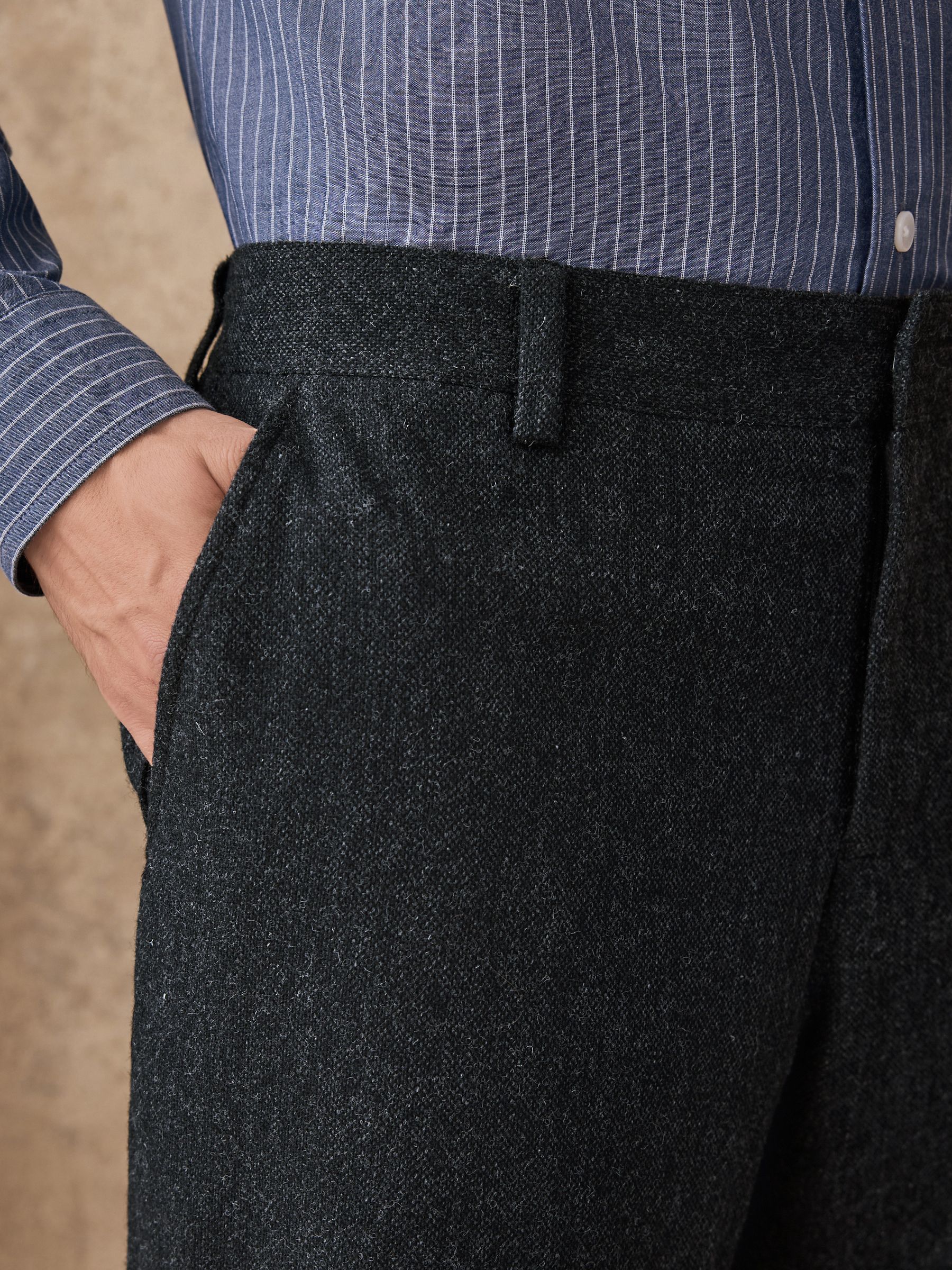 Buy Charcoal Grey Relaxed Fit Wool Blend Suit Trousers from Next USA