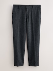 Charcoal Grey Relaxed Fit Wool Blend Suit Trousers - Image 8 of 12