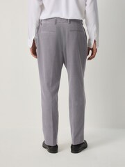 Light Grey Slim Fit Corduroy Suit Trousers - Image 4 of 5
