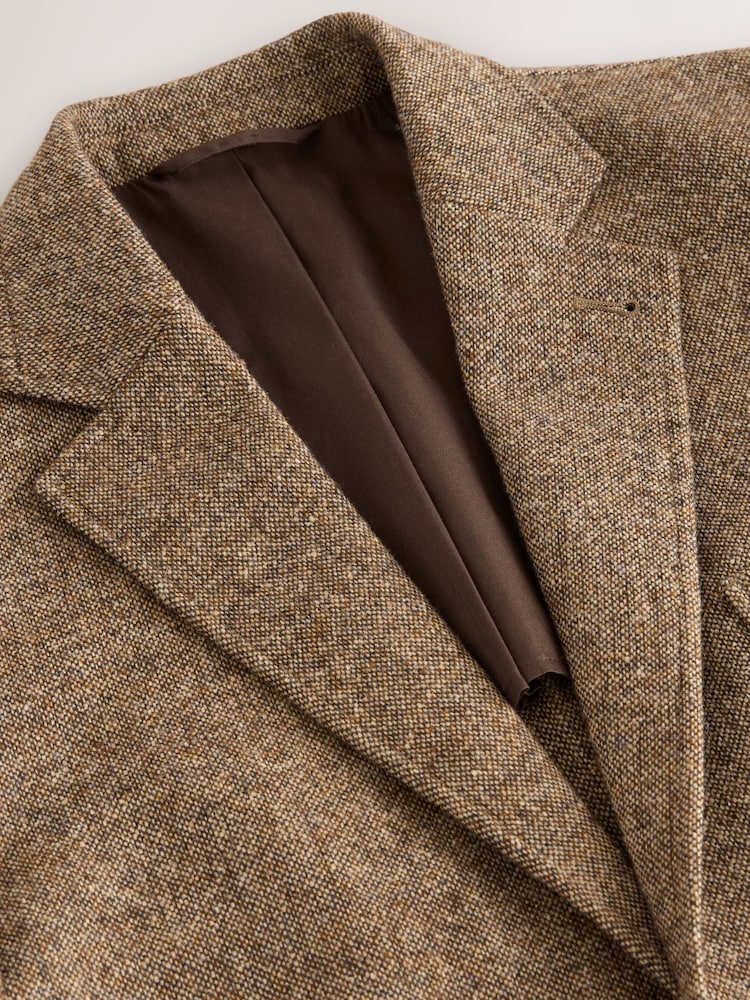 Sand Relaxed Fit Wool Blend Suit Jacket - Image 2 of 5 Sand Relaxed Fit Wool Blend Suit Jacket - Image 2 of 5