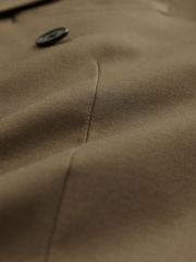 Tan Brown Double Breasted Suit Jacket - Image 9 of 9