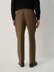 Tan Brown Relaxed Fit Suit Trousers - Image 3 of 9
