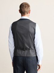 Navy Signature Abraham Moon Wool Donegal Suit Waistcoat - Image 3 of 8