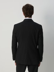 Black Tailored Fit Tuxedo Suit Jacket - Image 3 of 4