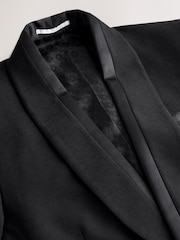 Black Tailored Fit Tuxedo Suit Jacket - Image 8 of 12