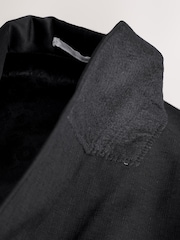 Black Tailored Fit Tuxedo Suit Jacket - Image 9 of 12